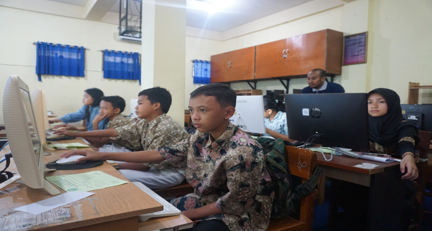 RAMAI UTBK SMP NASIONAL MALANG, ANTUSIASME SETELAH DAFTAR ULANG